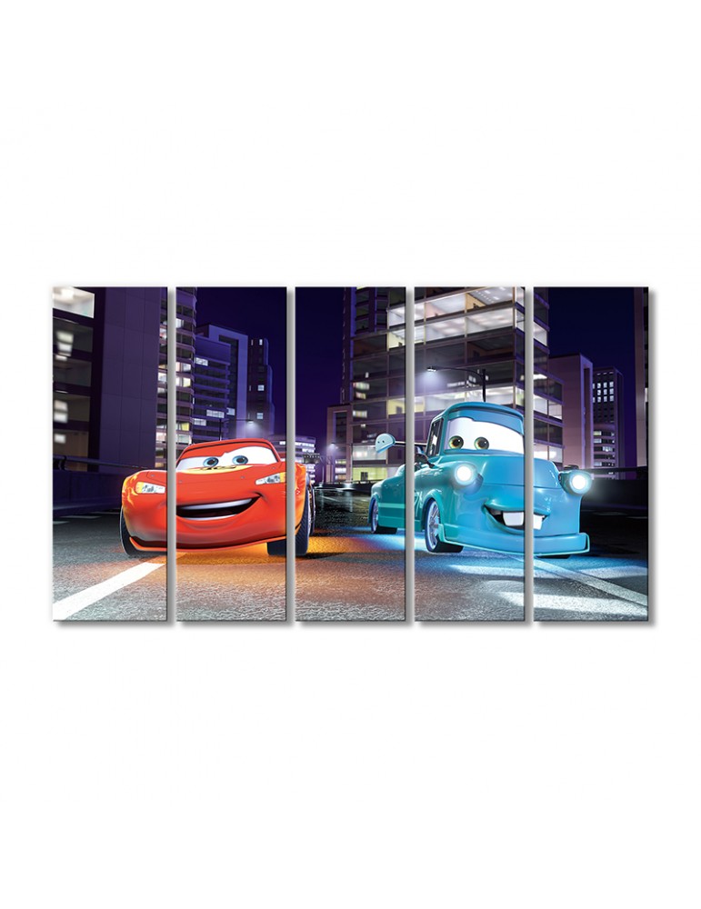 

Модульная картина Artel «Тачки приключение» 5 модулей 80x120 см
