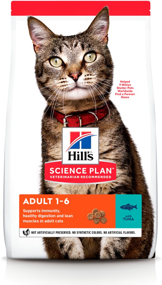

Сухой корм для кошек Hill's Science Plan Feline Adult Tuna с тунцом - 3 кг