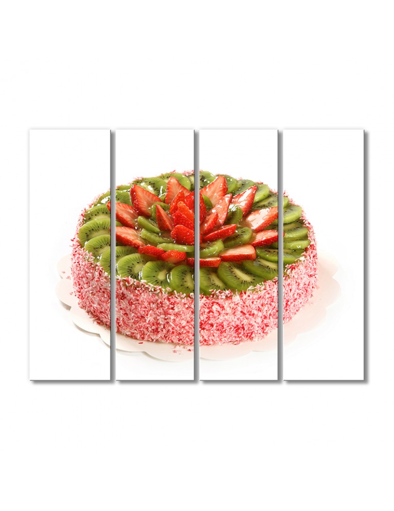 

Модульная картина Artel «Торт клубника с киви» 4 модуля 80x120 см