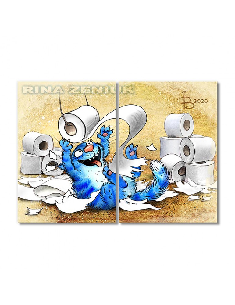 

Модульная картина Artel «Туалетная бумага» 2 модуля 80x120 см