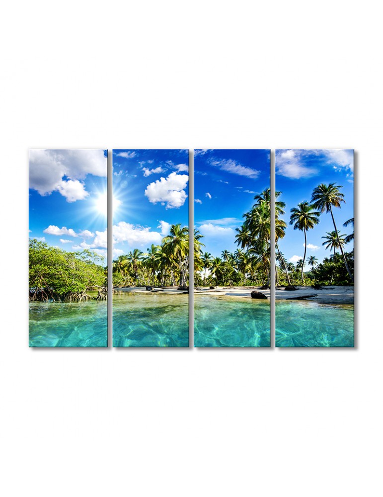 

Модульная картина Artel «Тропический берег» 4 модуля 60x90 см