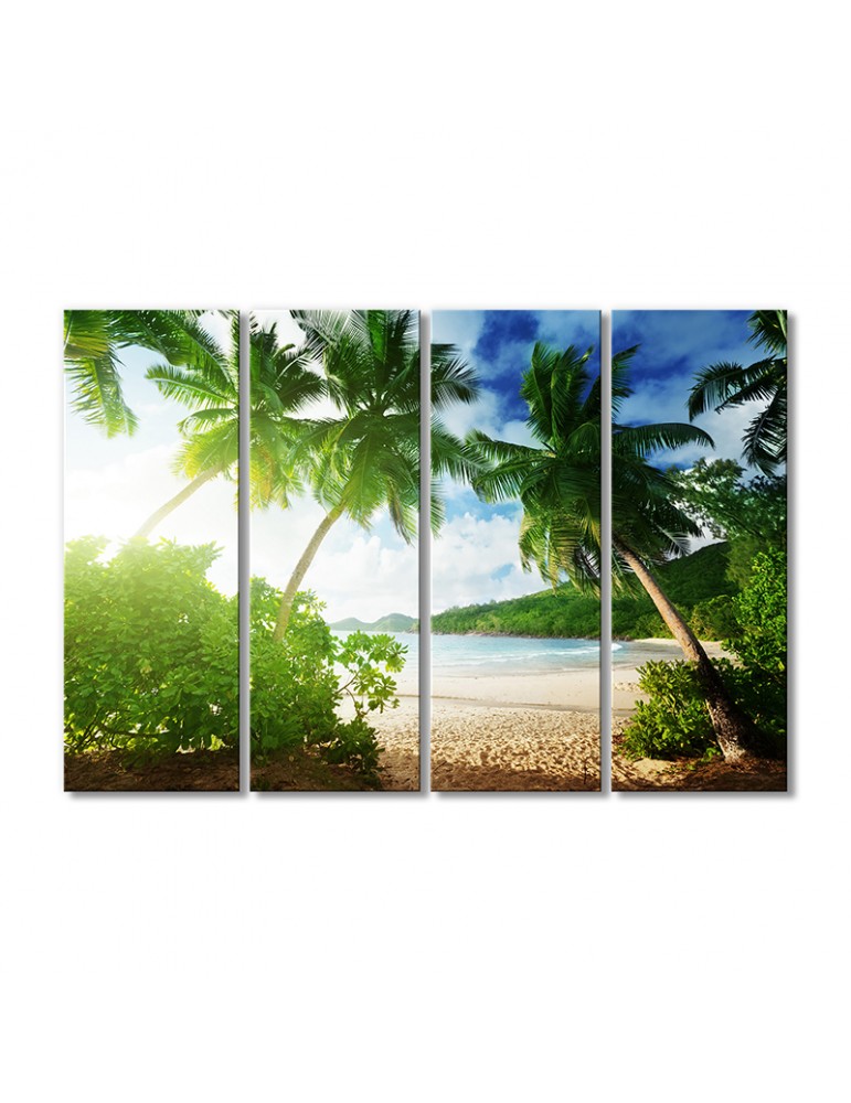 

Модульная картина Artel «Тропический рай сквозь пальмы» 4 модуля 80x120 см