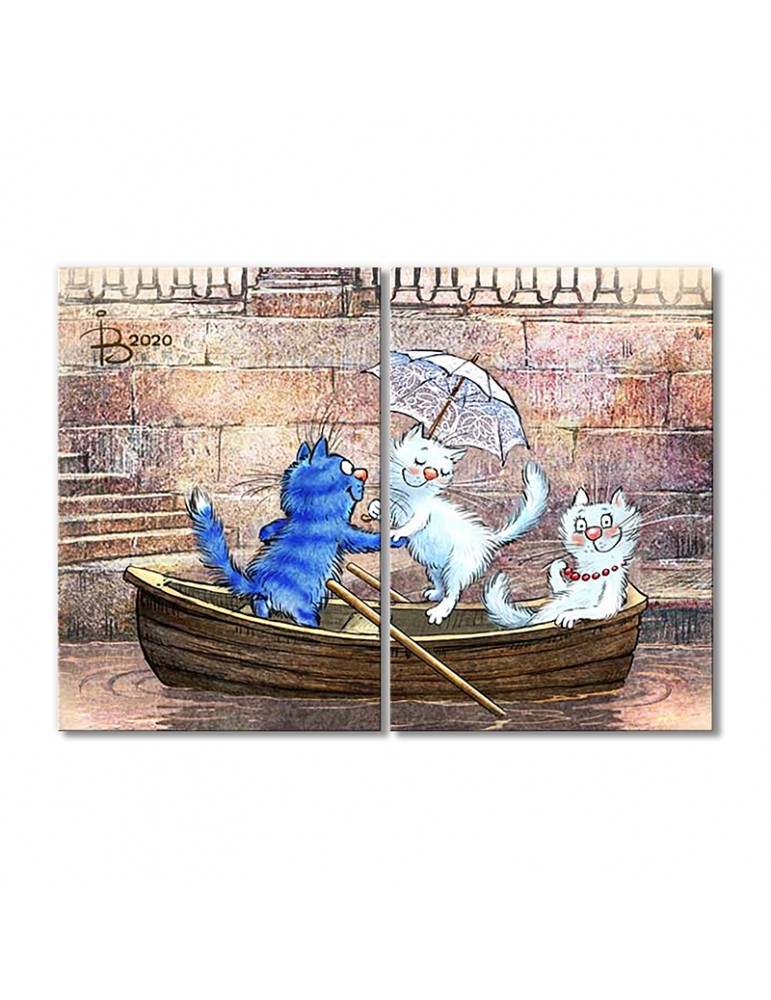 

Модульная картина Artel «Трое в лодке» 2 модуля 60x90 см