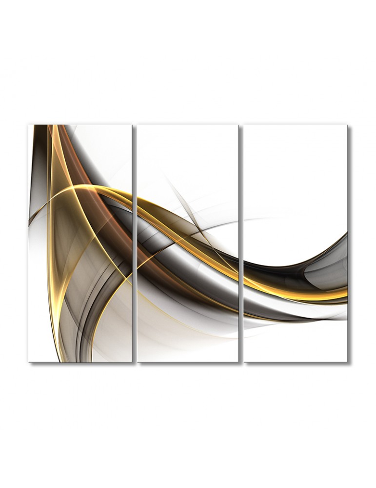 

Модульная картина Artel «Черно-золотой свет» 3 модуля 90x135 см