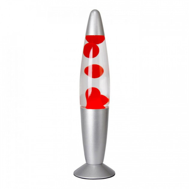 

Лава лампа Wax Lamp бульки 35см красный