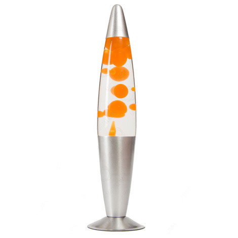 

Лава лампа Wax Lamp бульки 35см оранжевый