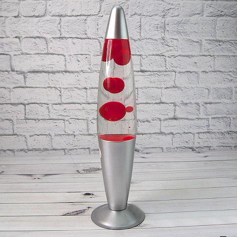 

Лава лампа Wax Lamp бульки 42см красная