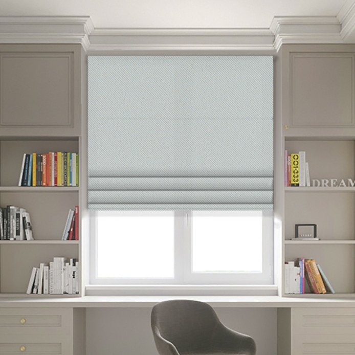 

Римские шторы JQ Блэкаут Серая Жемчужина 240х170, Верёвочный