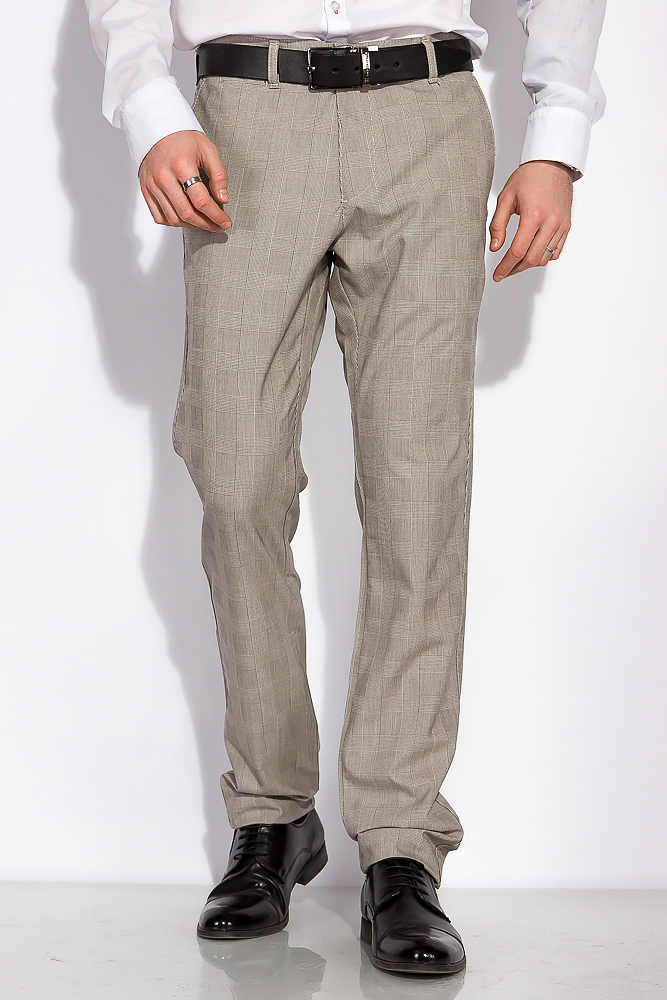 

Брюки классические в клетку Time of Style 120PNR437  Бежевый, Брюки классические в клетку Time of Style 120PNR437 38 Бежевый