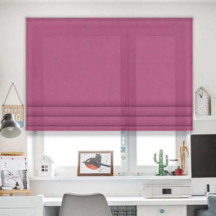 

Римские шторы JQ Тёмно-малиновый 110х170, Роторно-цепочный