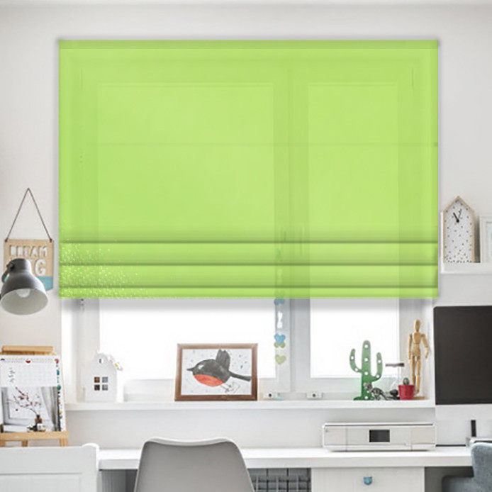 

Римские шторы JQ Зелёное Яблоко 50х170, Роторно-цепочный