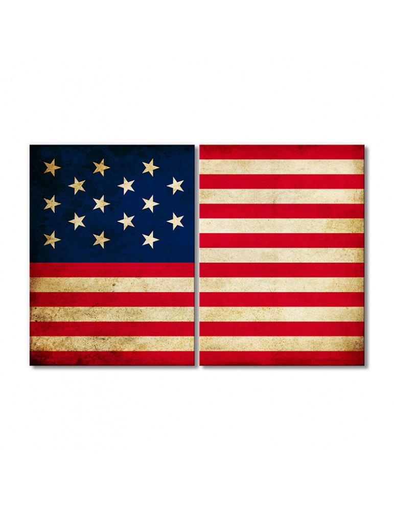 

Модульная картина Artel «Флаг США в период 1795-1818 гг.» 2 модуля 80x120 см