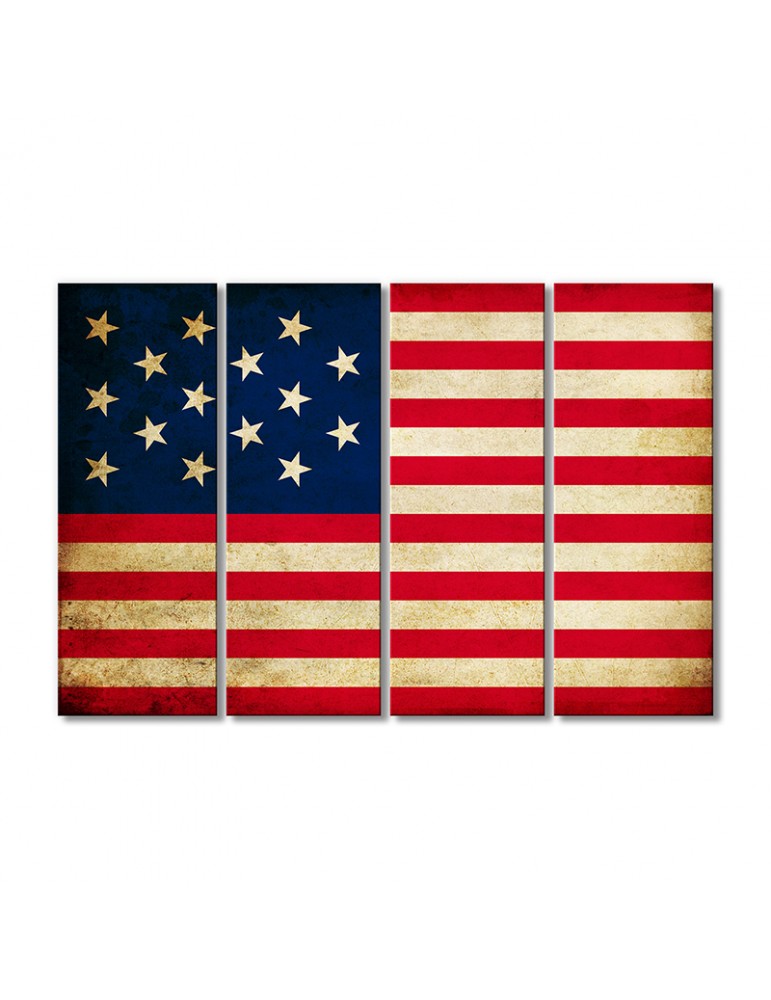 

Модульная картина Artel «Флаг США в период 1795-1818 гг.» 4 модуля 70x105 см
