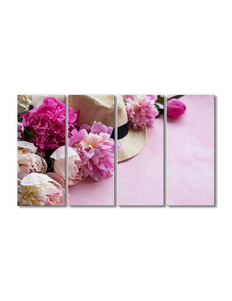 

Модульная картина Artel «Шляпа в цветах» 4 модуля 60x90 см