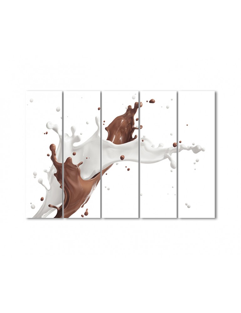 

Модульная картина Artel «Шоколад с молоком» 5 модулей 80x120 см