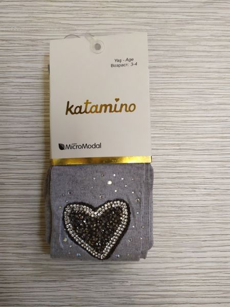 

Колготки Сердце TM Katamino серые К32109 93/105