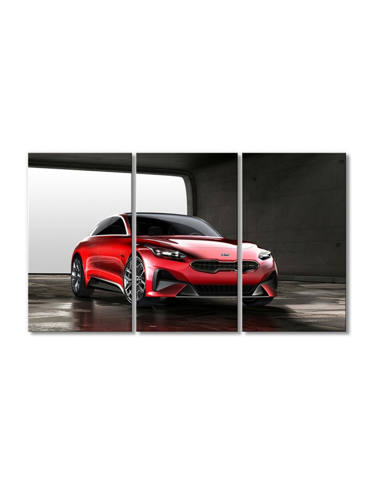 

Модульная картина Artel «KIA купе новый» 3 модуля 90x135 см