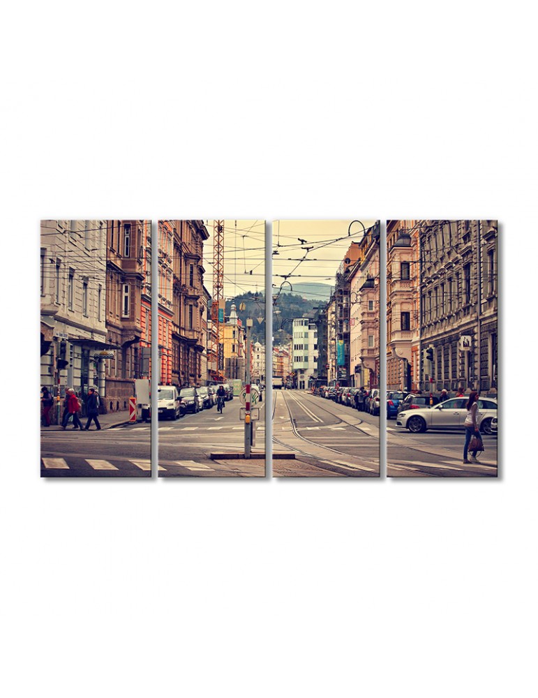 

Модульная картина Artel «Улица города» 4 модуля 70x105 см