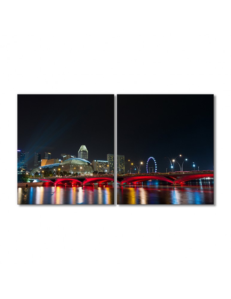 

Модульная картина Artel «Эспланада театр в Сингапуре» 2 модуля 90x135 см