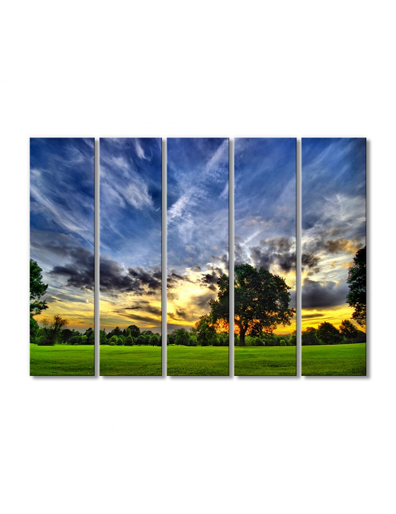 

Модульная картина Artel «У природы нет плохой погоды» 5 модулей 90x135 см