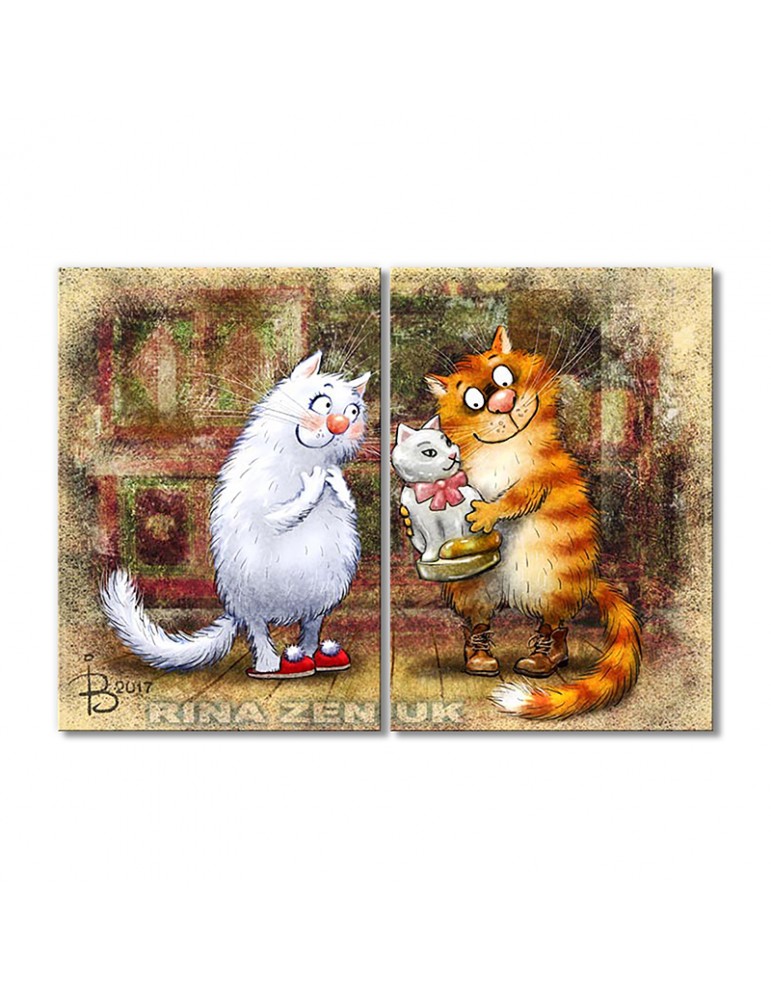 

Модульная картина Artel «Это тебе, Мурочка!» 2 модуля 80x120 см