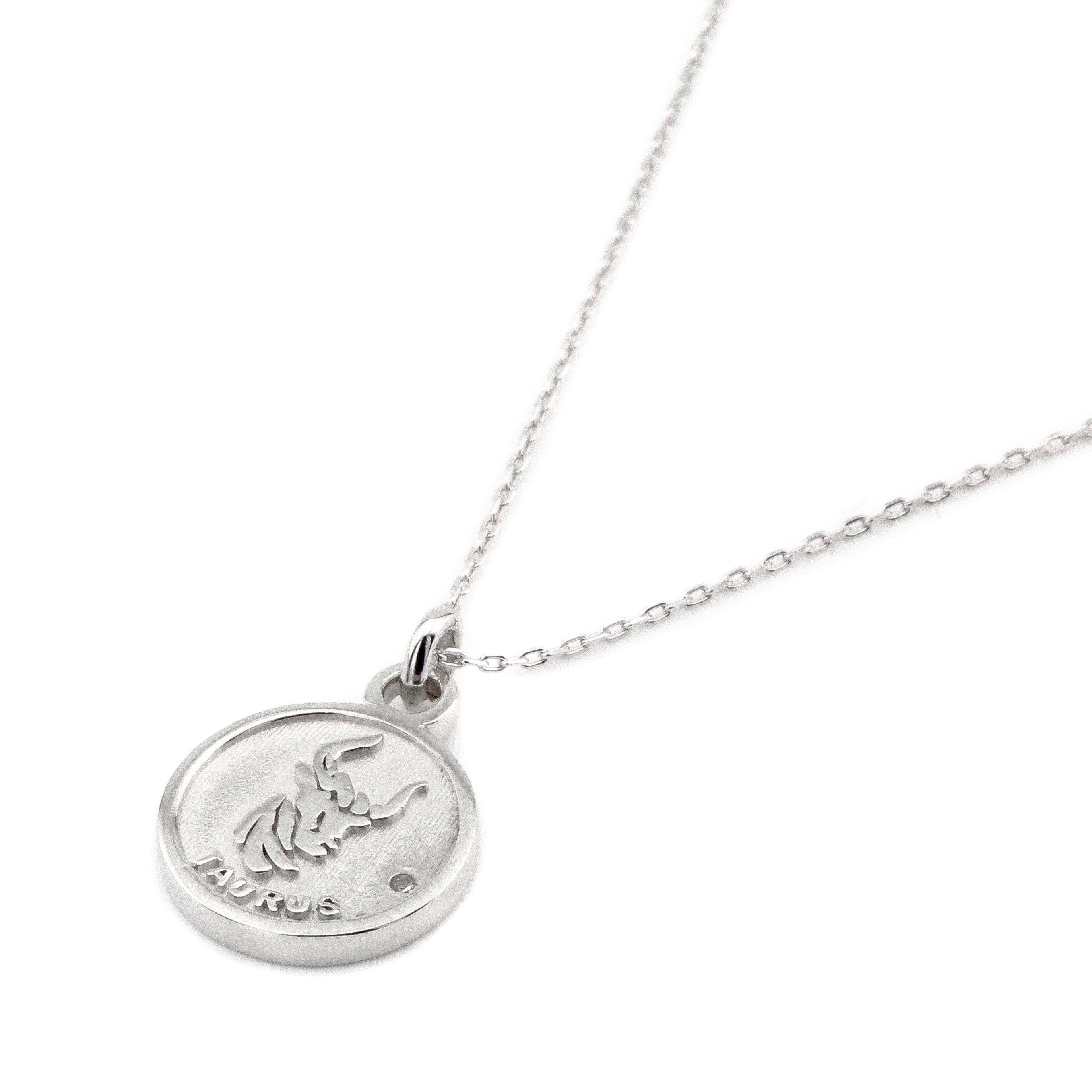 

Серебряное колье знак зодиака Телец KO14176 Диамант
