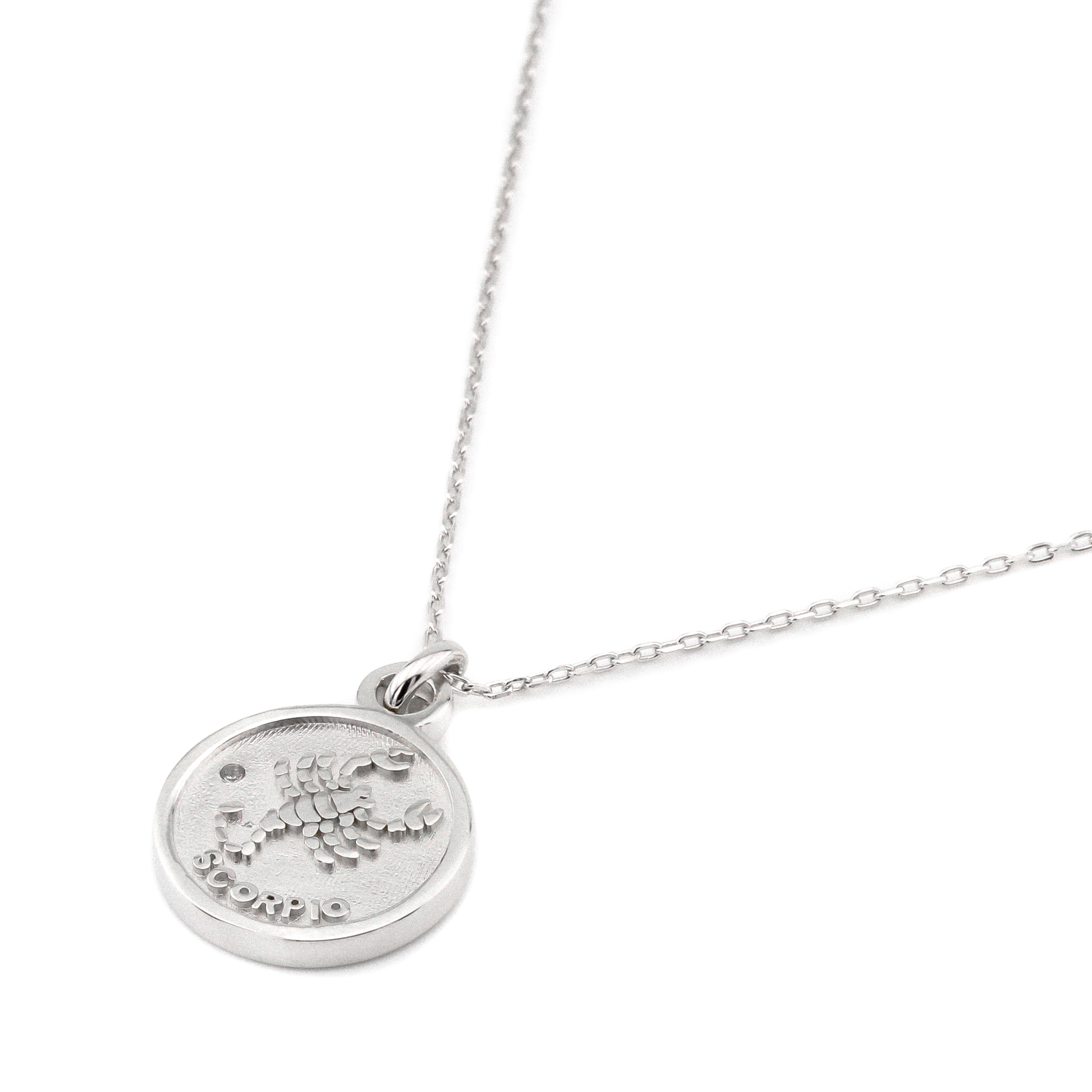 

Серебряное колье знак зодиака Скорпион KO14167 Диамант