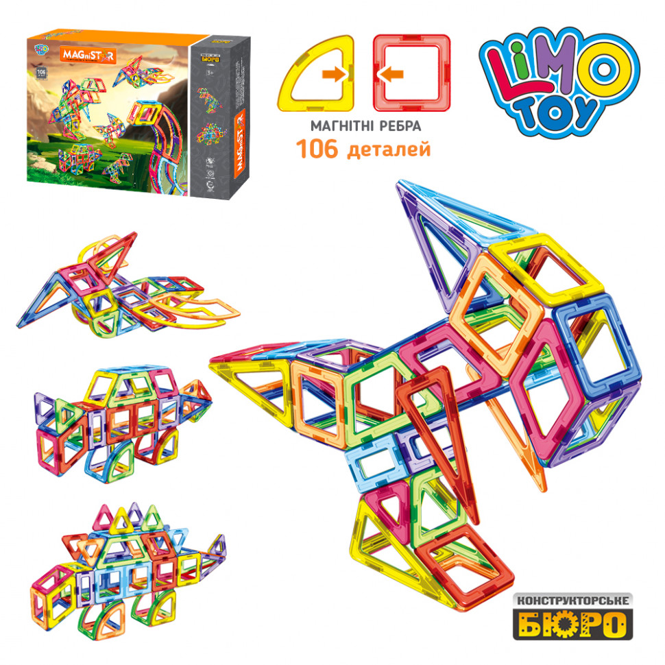 

Детский конструктор Limo Toy 106 дет Комбинированный 000144895