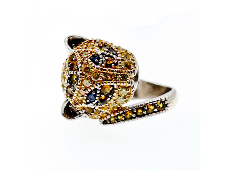 

Серебряное кольцо с фианитами Львица Sky Jewelry 003239