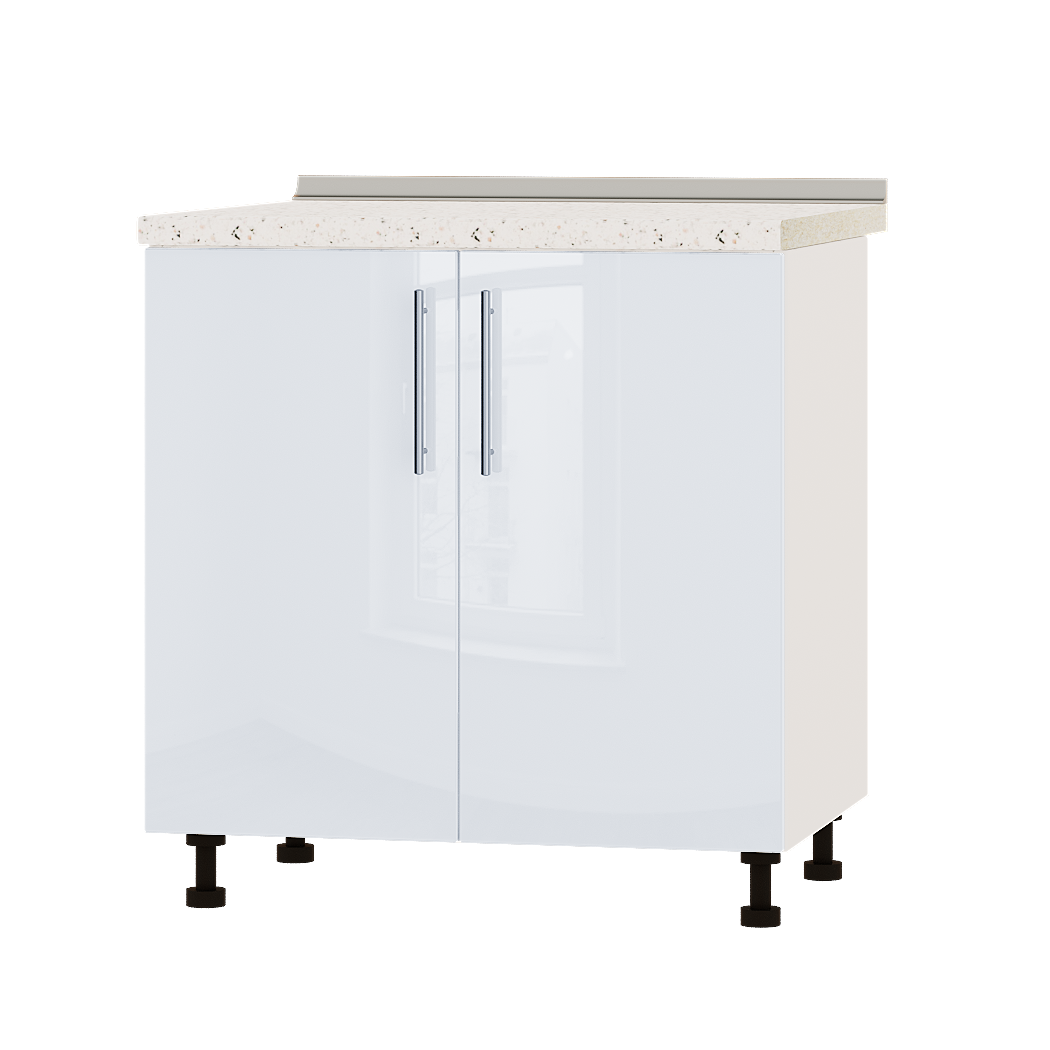 

Кухня Акрил модуль Низ мойка Н84-800 Белый Глянец Белый 80х47х82 см