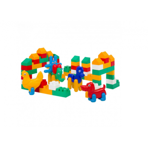

Конструктор для детей "Зоо Блок №5" Colorplast 75 деталей