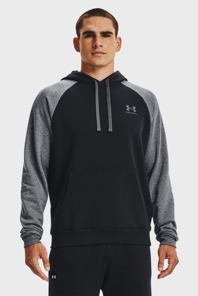 

Мужское черное худи UA RIVAL FLC COLORBLOCK HD Under Armour XL 1366357-001