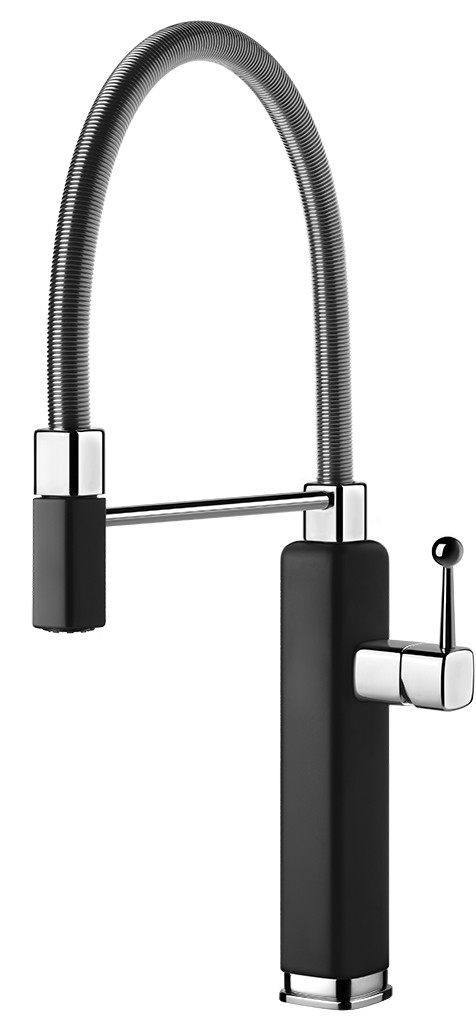 

Смеситель кухонный Gessi Happy матовый черный (60061#299)