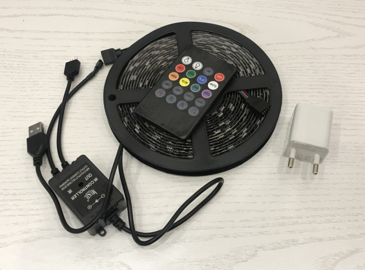 

LED лента музыкальная 5V 5050 + микрофон ABX 7373 5 м