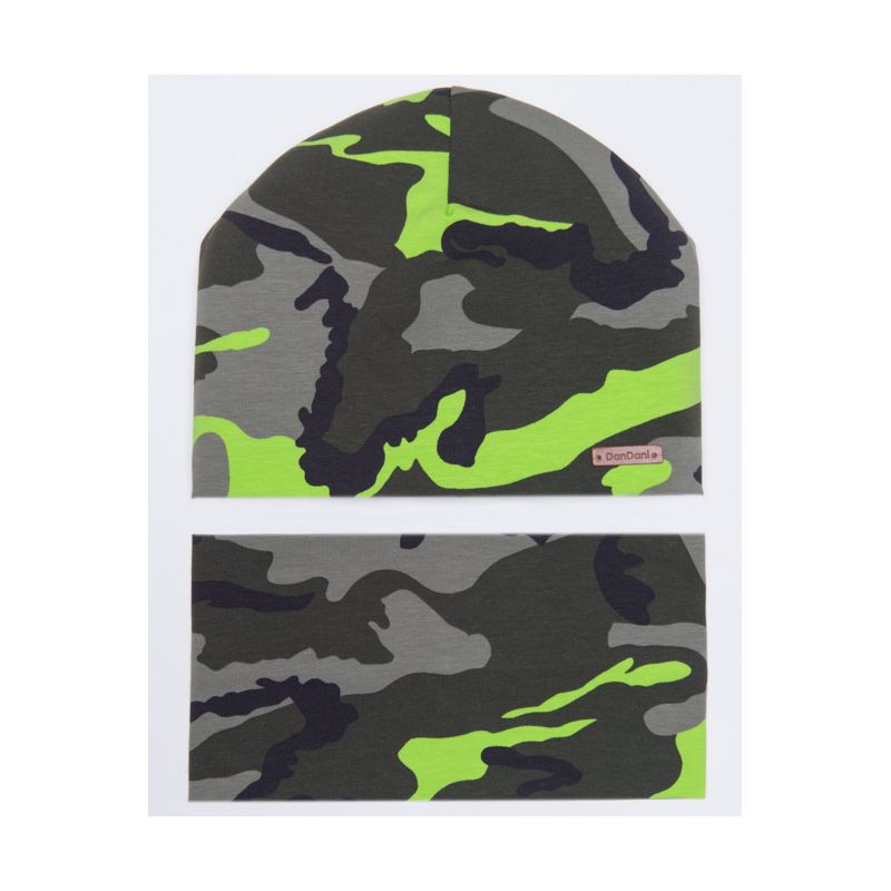 

Трикотажная шапка + снуд Dan&Dani ОБЪЁМ 48/50 Зеленый 92652