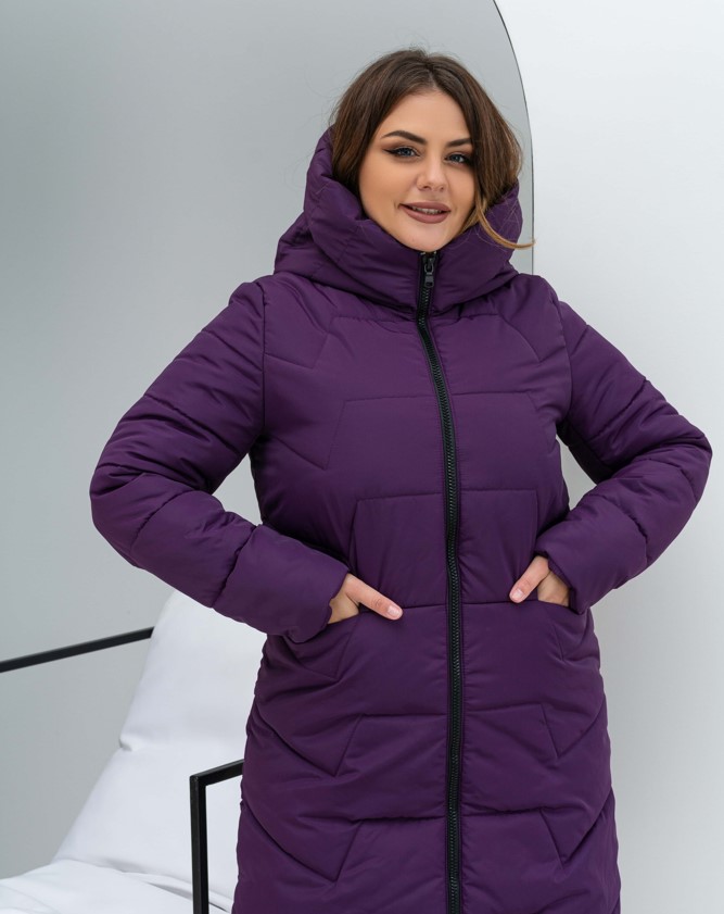 

Женская зимняя куртка с капюшоном удлинённая MODA 000117  64 Сиреневый М-0001173 X, Женская зимняя куртка с капюшоном удлинённая MODA 000117 8XL 64 Сиреневый М-0001173 X