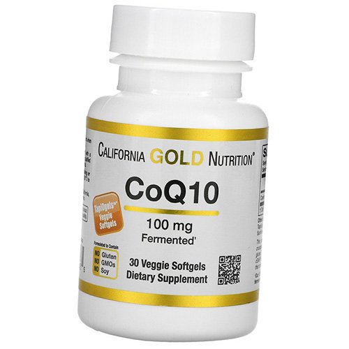 

Коэнзим Q10, CoQ10 100, California Gold Nutrition 30вегкапс (70427001)