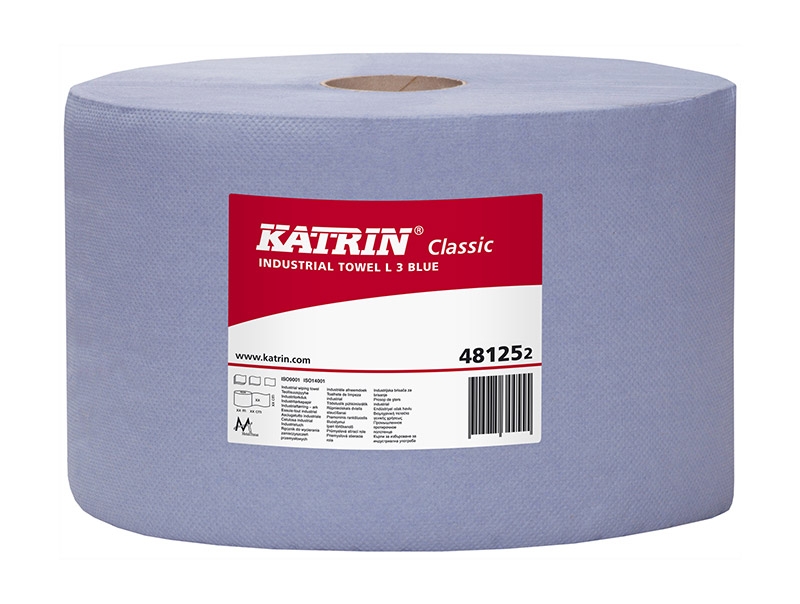 

Протирочная бумага Katrin Classic в малых рулонах 3 слоя 190 м