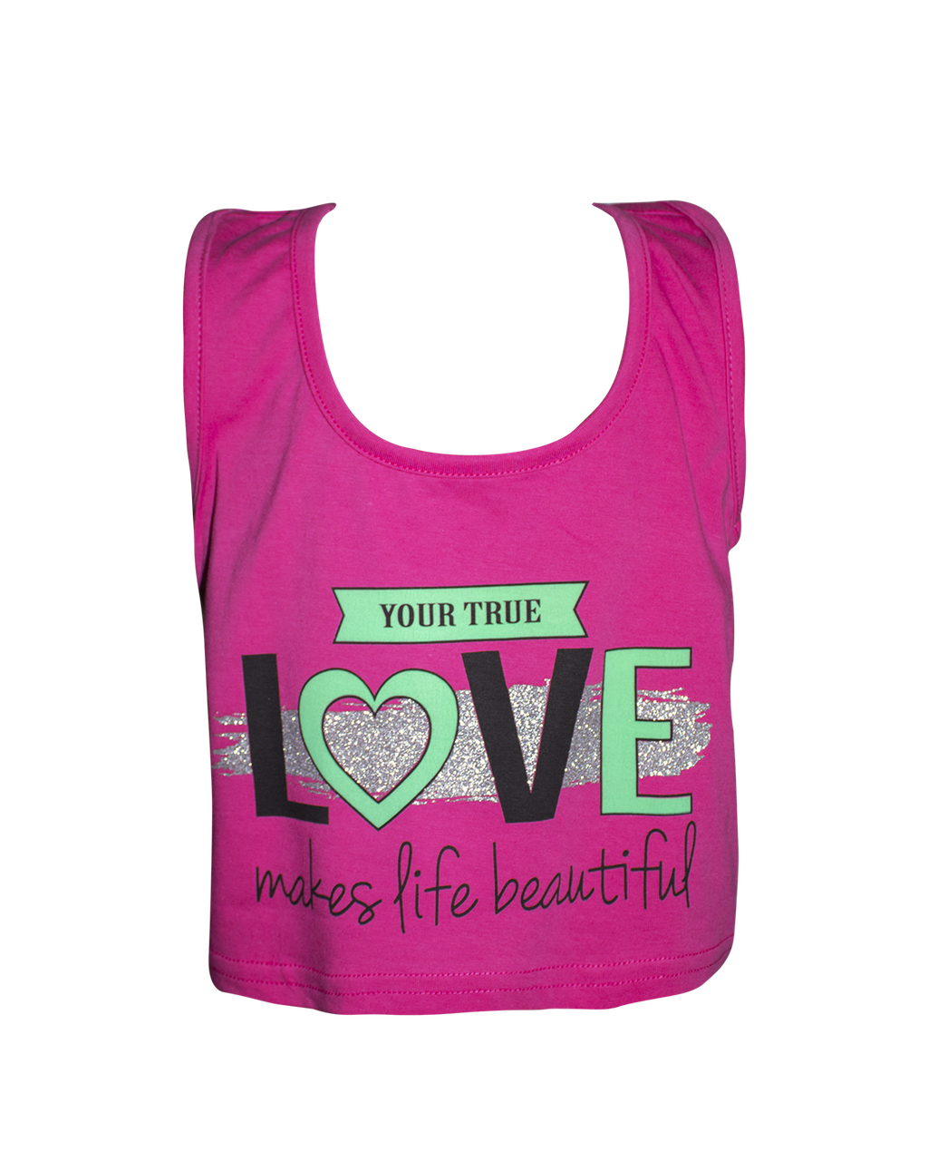 

Майка борцовка для девочки Love 110, малиновый