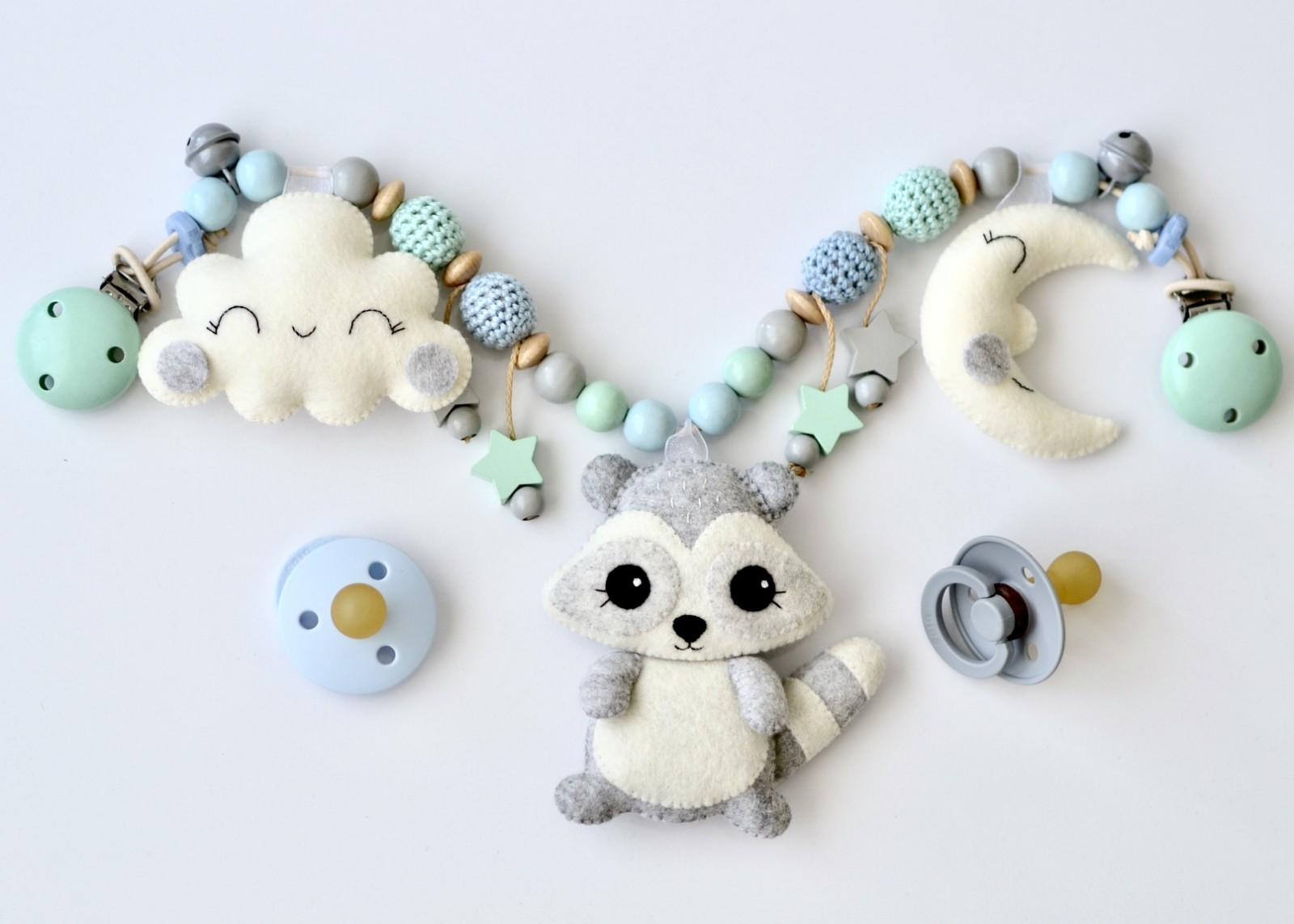 

Игрушка-растяжка Babymall Baby Racoon