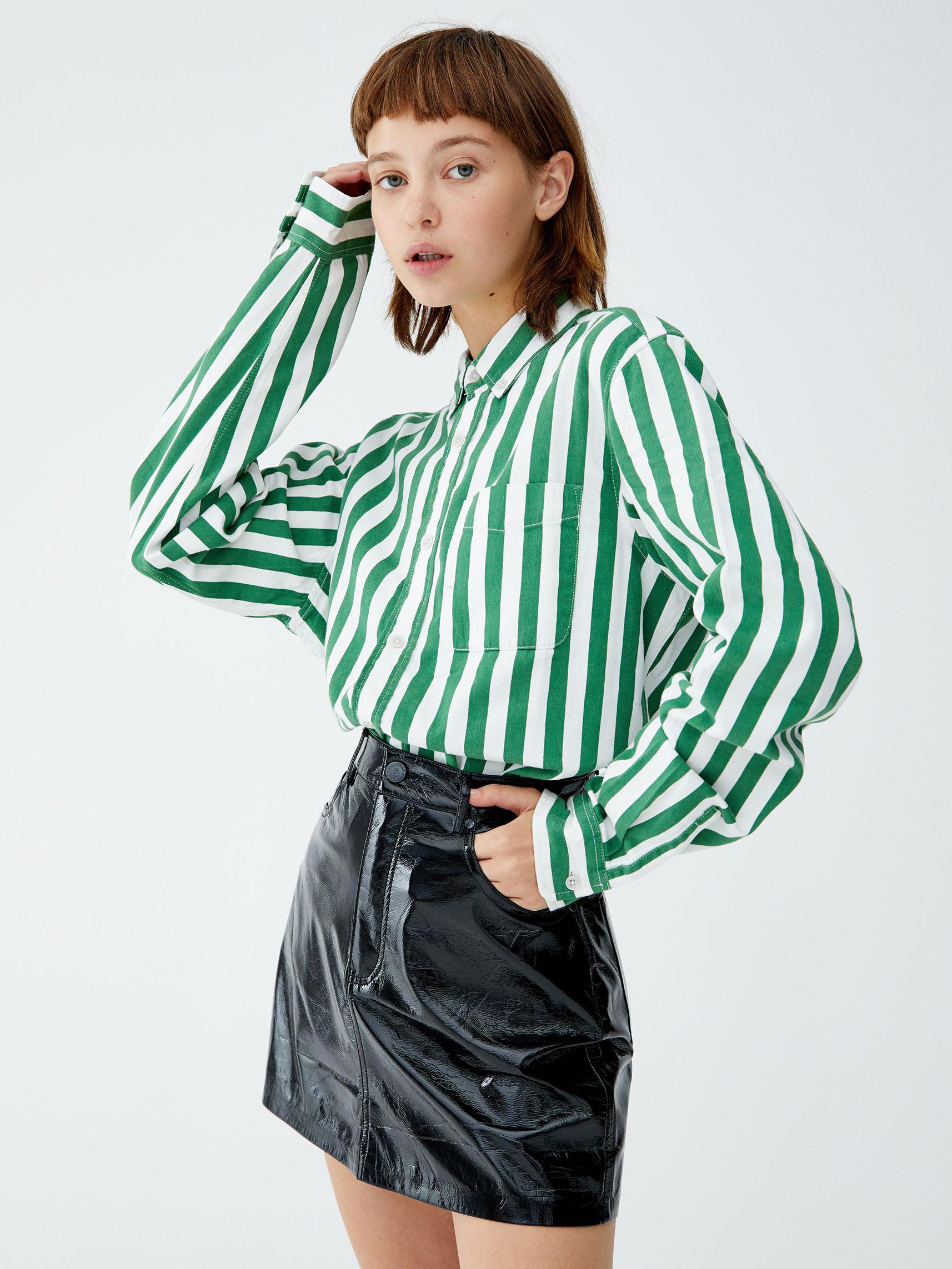 

Юбка Pull & Bear XAZ203360FJMU  Черная, Юбка Pull & Bear XAZ203360FJMU L Черная