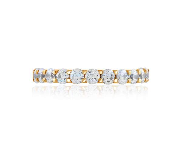 

Кольцо-дорожка золотое с камнем SWAROVSKI Zirconia, КД4280SW, 16 размер