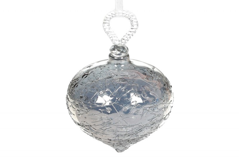 

Елочное украшение Bon с покрытием лёд и зеркальным блеском, 10см, цвет - графит NY15-988 (IR05653)