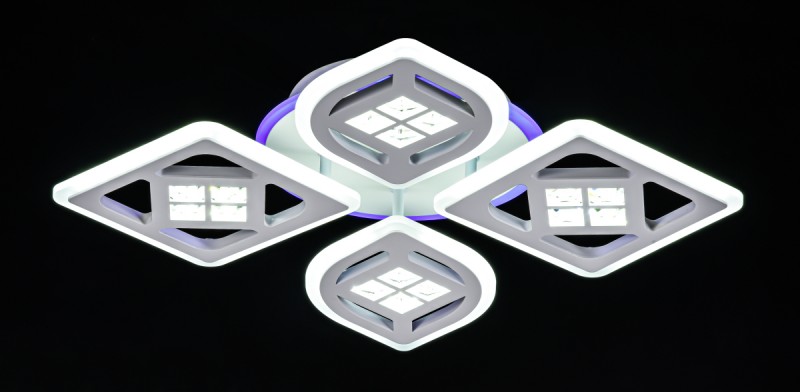 

Люстра Светодиодная люстра Мсвет 82080/2+2 WH RGB 120W+6W (LI223439)