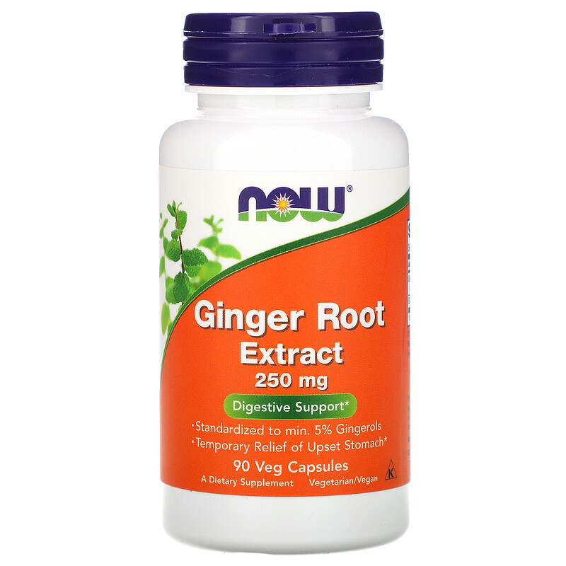 

NOW Foods Ginger Root Extract 90 кап (4384303852)
