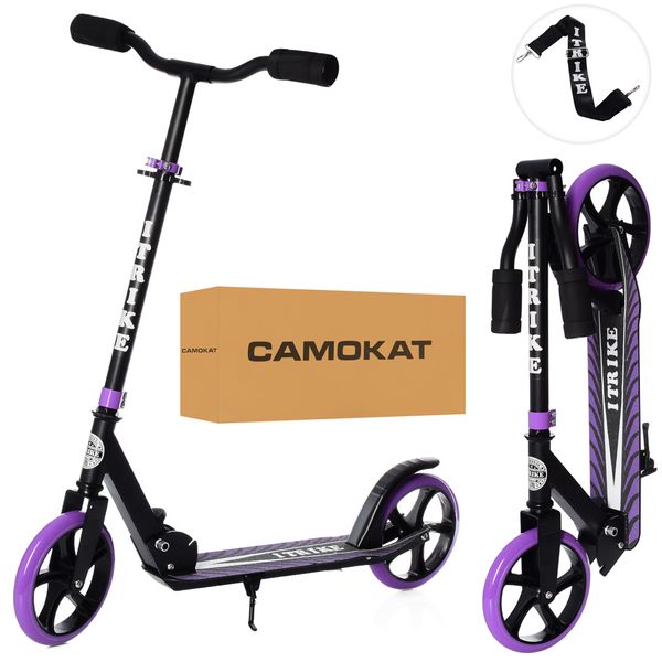 

Детский самокат iTrike SR 2-010-10-B-V Фиолетовый Колёса ПУ 200 мм