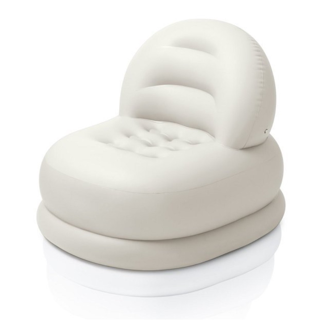 

Кресло надувное для дома Intex Mode Chair ПВХ 84х99х76 см Белый (IP-168051)