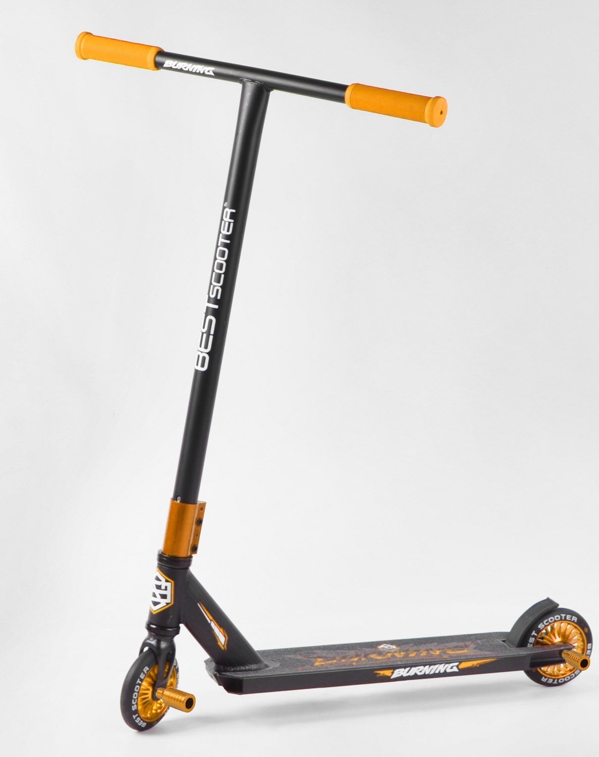 

Самокат трюковый Best Scooter HIC-система, с пеги 95819 Black-Yellow (95819)