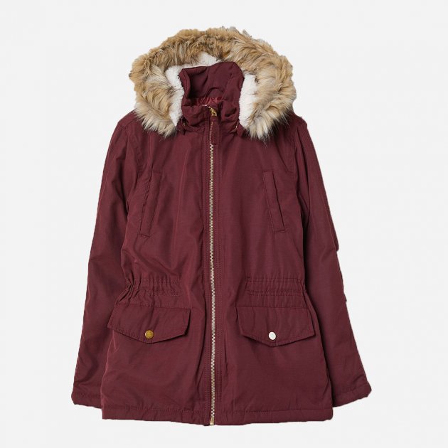 

Зимняя куртка-парка H&M 0756007 0 164 см Бордовая