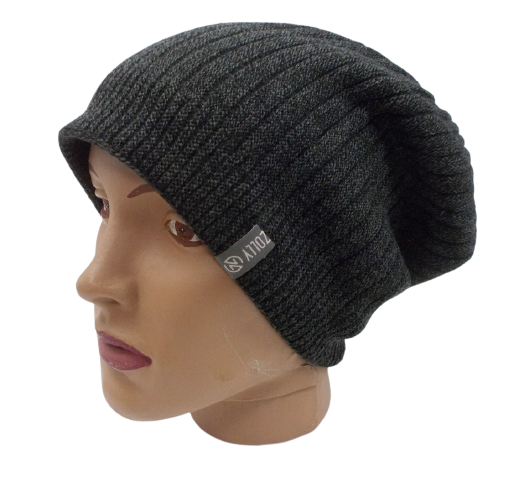 

Мужская шапка на флисе Zolly ZH86 one size черная с серым